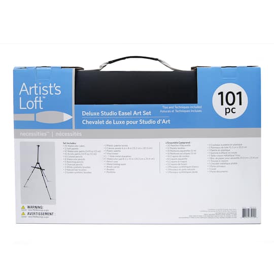 101 Piece Deluxe Easel Art Set by Artist's Loft™ Necessities™
